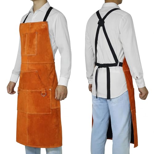 Mandil de cuero para soldar 23 mandil de cuero para soldar marca ONETIAN (2)