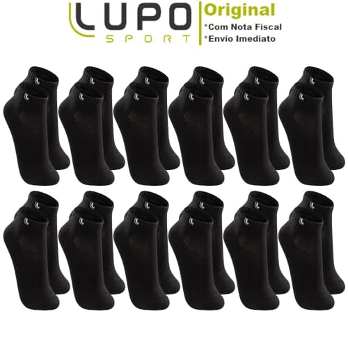 Kit 12 Pares Meias Masculina Lupo Cano Curto Sport Algodão Original 3225