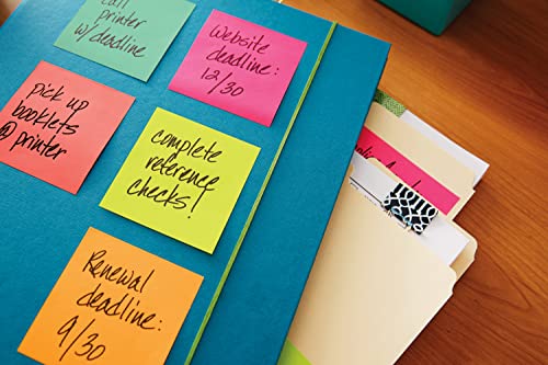 Post-it Pop-up Notes, 7,6 x 7,6 cm, 18 blocos, notas adesivas favoritas número 1 dos EUA, coleção Ca