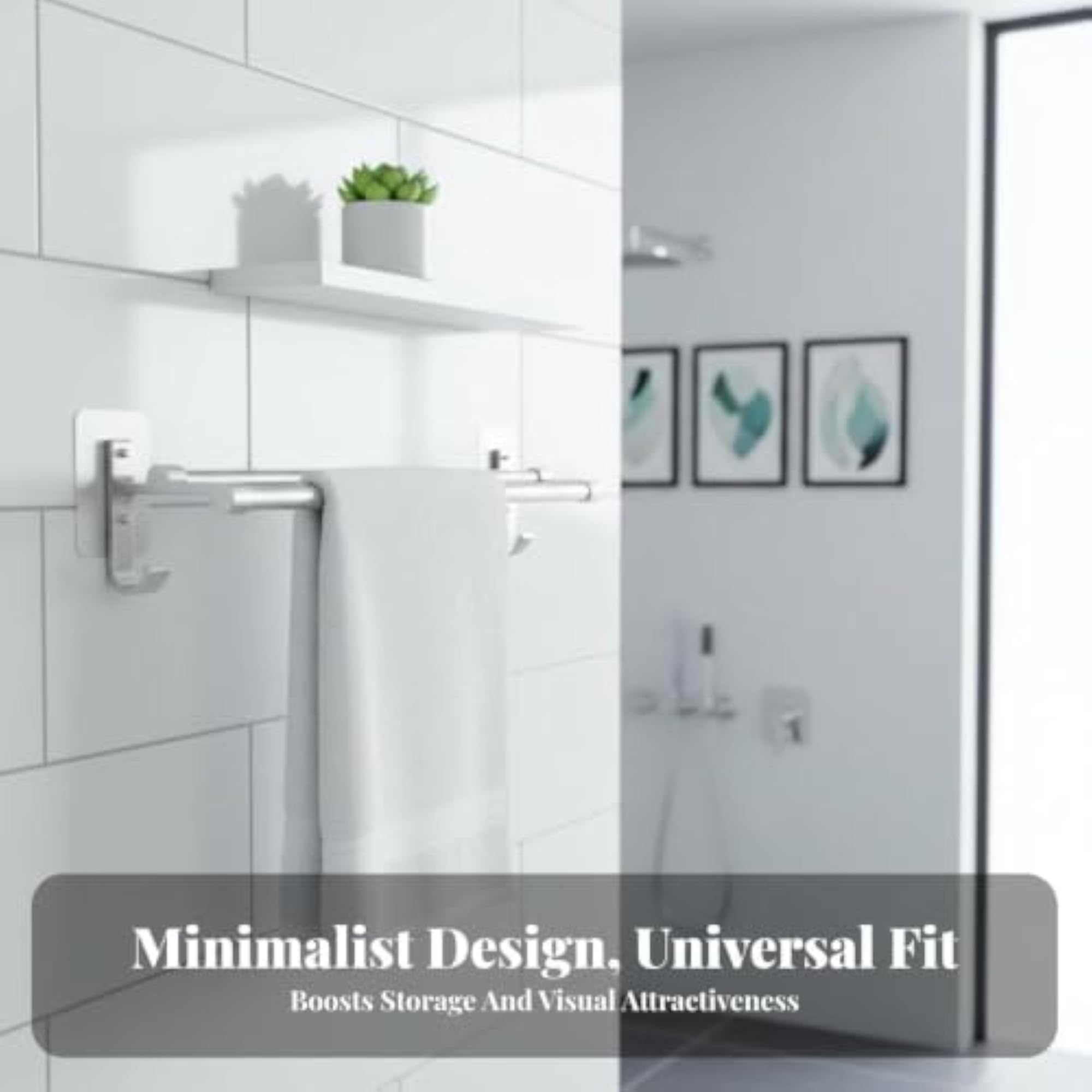 Double Bar Rust-Resistant Towel Rail for Home