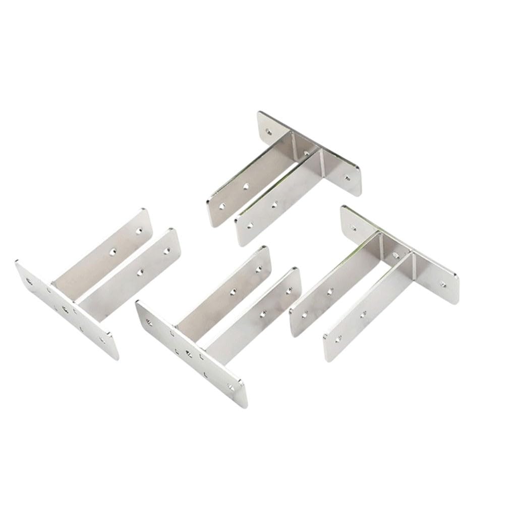 Supports de séparation KiraKira lot de 4 en acier au carbone chromé pour toilettes publiques