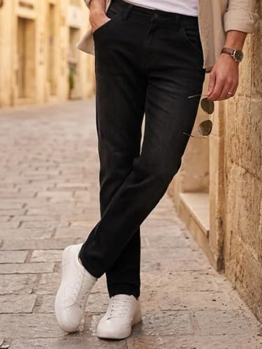 Image of Urbano Fashion Men's Regular Fit Washed Jeans Stretchable