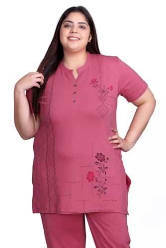 Image of In Love Women's Cotton Blend Plus Size Printed Kurti