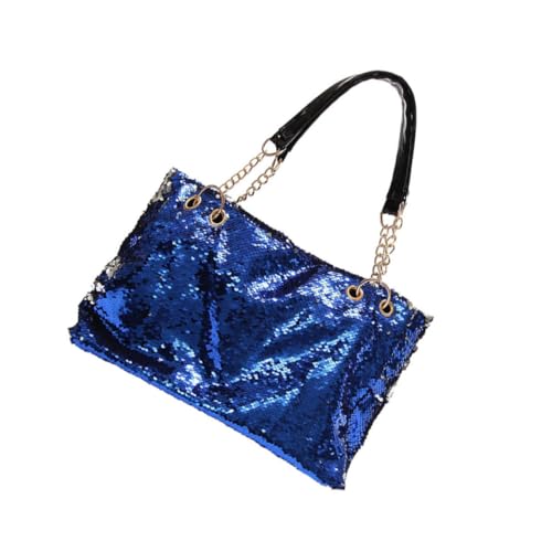 Cabas à paillettes réversibles et finitions en cuir PU avec chaîne