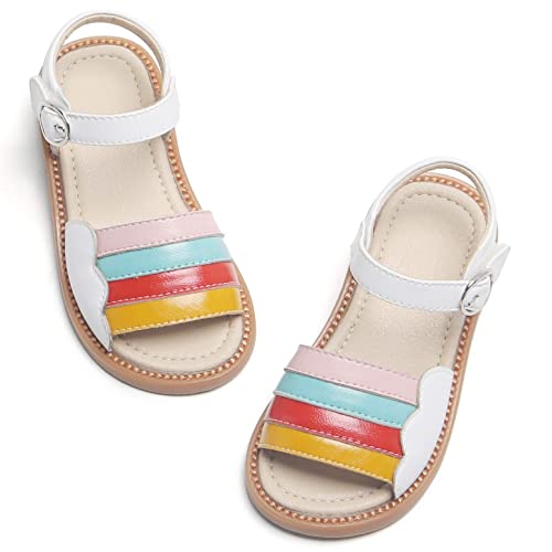 Image of Kiderence Toddler Flower Girl Sandals Open Toe Dress Shoes Wedding Party