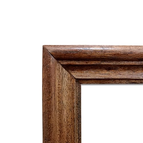 Image of Handmade Wooden Rectangular Photo Frame, 8 X 12 inch Display for Artworks, Pictures and Photos of Your Loved Ones, Best for Home, Office, Wall Decor, Living Room, Bedroom, Clove Brown