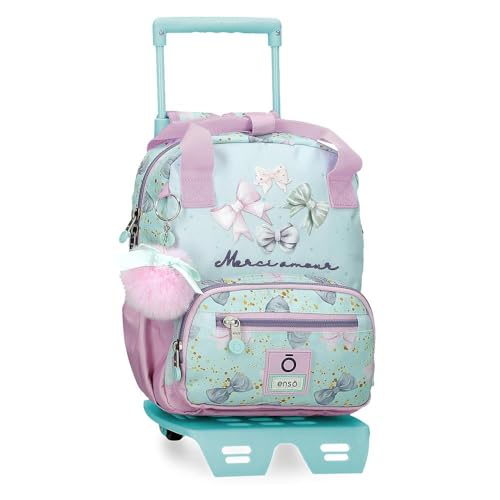 Sac à dos pour enfant avec bretelles larges réglables et poche avant Enso Merci amour