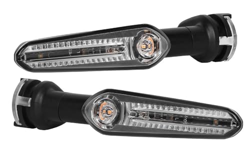 Luces de giro traseras para motocicleta con intermitentes universales y freno