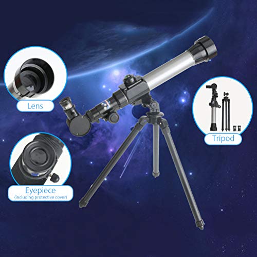 Image of JTLB Telescopes for Kids Beginners 60mm HD Refractor Telescope for Astronomy Starter Scope with Tripod (Assorted Color)