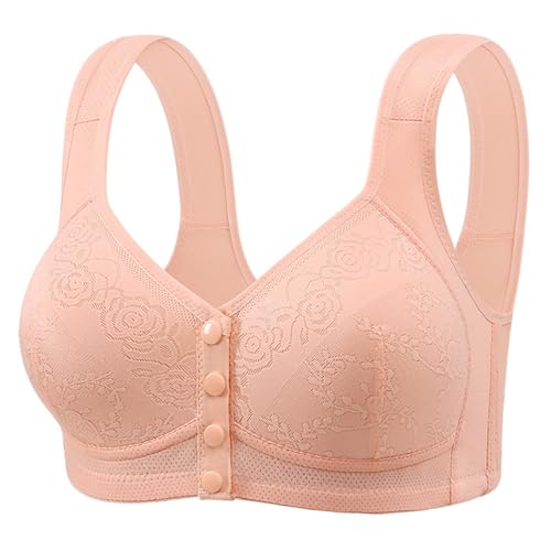 Soutien-gorge décontracté réglable et respirant pour femme sans armature beige