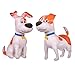 WHL Peluche de MAX, Personaje película Mascotas, The Secret Life of Pets 2, 28cm (11"), Calidad Súper Suave (7094 Pack 2 Peluches)