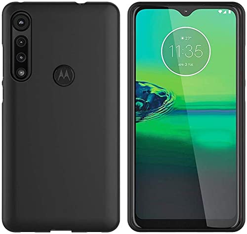Image of Mobile Back Cover Case for Motorola Moto G8 Plus (Silicone Case|CameraProtection|Black SC1510)