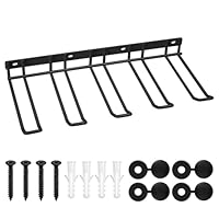 Werkzeugspeicher für Elektrowerkzeug Organizer, Garage Aufbewahrung Wandhalterung, Metall Werkzeugregal Organizer, 4 Schlitzen Bohrhalter Wandmontage für Garage Werkstatt Werkzeugraum (Schwarz)