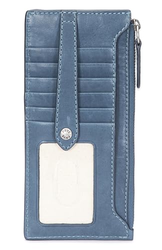Image of Frye Women's Melissa Snap Card Wallet, Steel, One Size