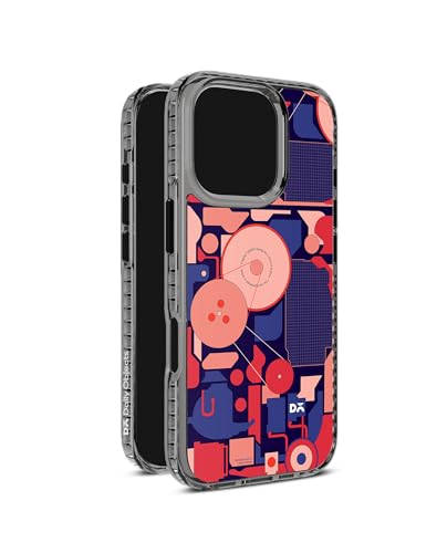Image of DailyObjects Case for iPhone 16 Pro Compatible with Mag-Safe Wireless Charging, Stride 2.0 WalkMen Slim Shockproof Back Cover with Inner Magnetic Ring