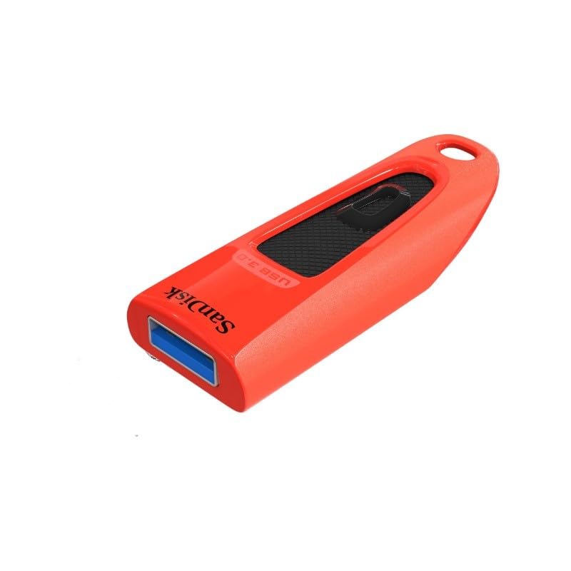 Image of SANDISK Ultra 32GB, USB 3.0, Flash Drive, Upto 130MB /s R, Pendrive, Red, 5Y Warranty (SDCZ48-032G-U46R)