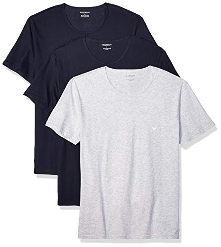 Emporio Armani Mens Cotton Crew Neck T-Shirt 3-Pack product thumbnail 15