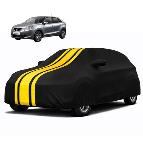 Image of Autofy Car Cover Waterproof CARIZMA for Maruti Baleno [Year 2015 Onwards] - Baleno Car Cover Dust & UV Protection Baleno Car Body Cover with Mirror Pocket Soft Cotton Lining