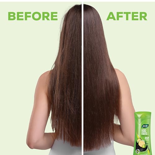 Image of Joy Hair Fruits Hair Dryness Control Conditioning Shampoo Enriched with Lemon & Olives, 340 ml