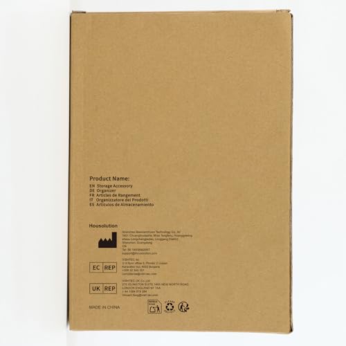 Housolution Pull Out Cabinet Organiser, Adjustable Width From 30cm to 50cm, Depth From 40cm to 55cm, Adhesive Slide Out Drawers Storage Shelf with 3 Sliding Rails for Kitchen Cupboards, 2 Pack - Image 8