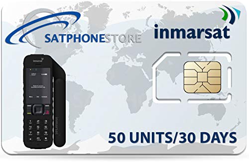 SatPhoneStore Inmarsat IsatPhone Prepaid 50 Unit (33 Minutes) SIM Card Ready for Easy Online Activation