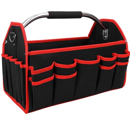 16-Inch Heavy Duty Tool Bag | Open-Top Tool Tote with 26...