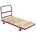 Akro-Mils RPT30602C5P6 Plat Truck, Wood/Steel, 6" Polyolefin, 1 Crossbar Handle, 30" Length, 36.38" Width, 60" Height, Red