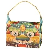 WOONEKY Caja para Dulces de Fiesta con Diseño de Dibujos Animados Caja para Galletas y Bolsa Ligera y Resistente para Decoración Festiva y Regalos del Año del Dragón