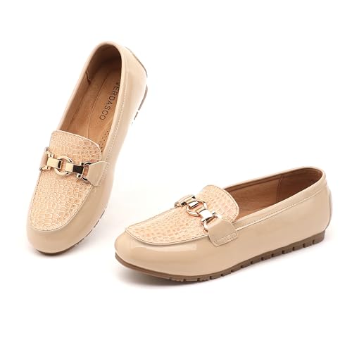 Image of VERDASCO Women's Loafers Comfort Slip-Ons Flat Work Shoes Casual Moccasins Penny Loafers Lady Dress Shoes