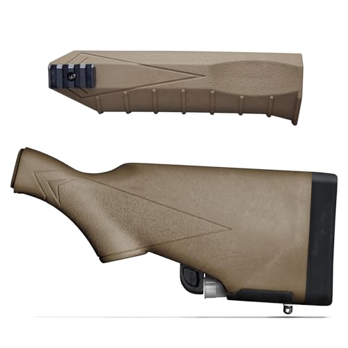 TactaLoad Flash-5 Buttstock and Forend for 12 Gauge Pump-Action Shotguns - Combo Pack - Flat Dark Earth (fits Remington 870)
