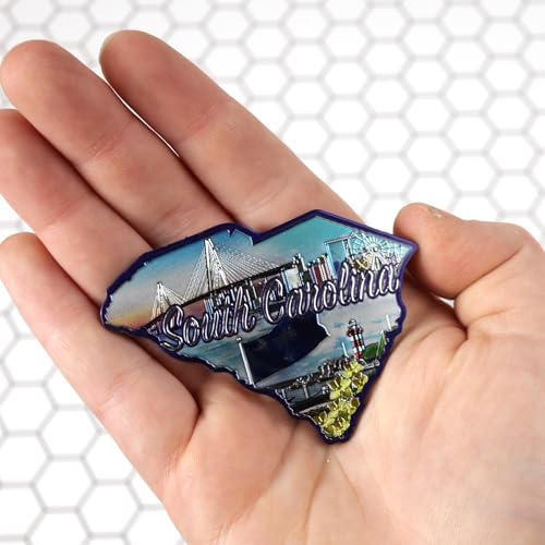Imán decorativo South Carolina 7x5.7 cm miniatura 5