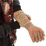 5 x Serenity Prayer - Serenity Prayer - Black Tattoo Lettering - God grant me to ... (5)