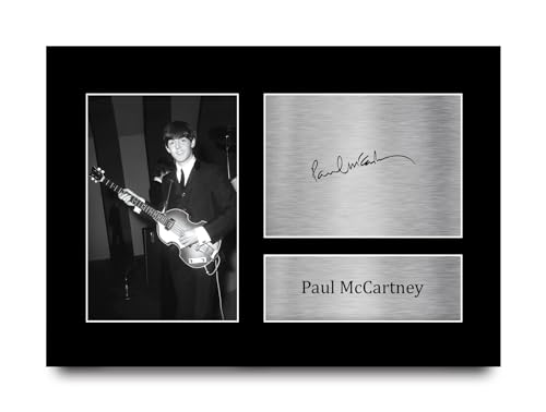 HWC Trading A4 Paul McCartney The Beatles Cadeaux Imprimé Signé Autographe Photo pour les fans de musique – A4 - Les Beatles, Paul McCartney, John Lennon, RIngo Starr, George Harrison HWC Trading A4 Paul McCartney The Beatles Cadeaux Imprimé Signé Autographe Photo pour les fans de musique - A4