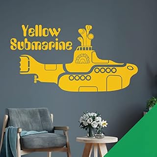 Beatles Yellow Submarine Sticker mural Motif cactus - Les Beatles, Paul McCartney, John Lennon, RIngo Starr, George Harrison