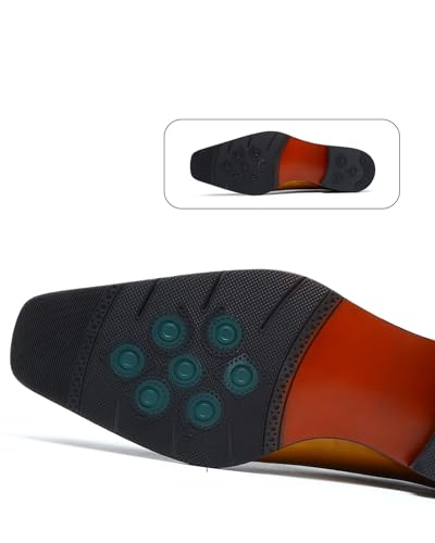 Men's Dress Shoes - Minimalist Wingtip Oxford in Genuine Leather | Sleek Dress Shoes for Business 688784