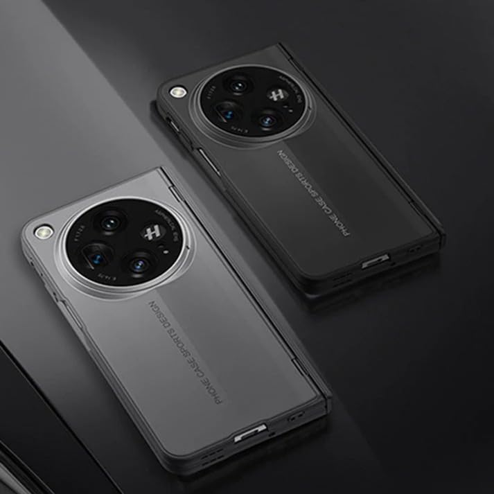 Image of MILLION CASES Back Cover Case for OnePlus Open Soft TPU Shockproof Protective BladeRunner Ultra Thin Matte Case(Black)