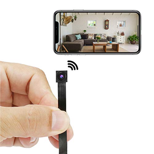 DIY WiFi Mini Camera Mini Wi-Fi HD 4K Wireless Security Nanny Cam for iPhone Android Remote View with Motion Detection, Tiny Security Cam with Audio Live Feed for Home, Nanny, Car, Outdoor, Indoor