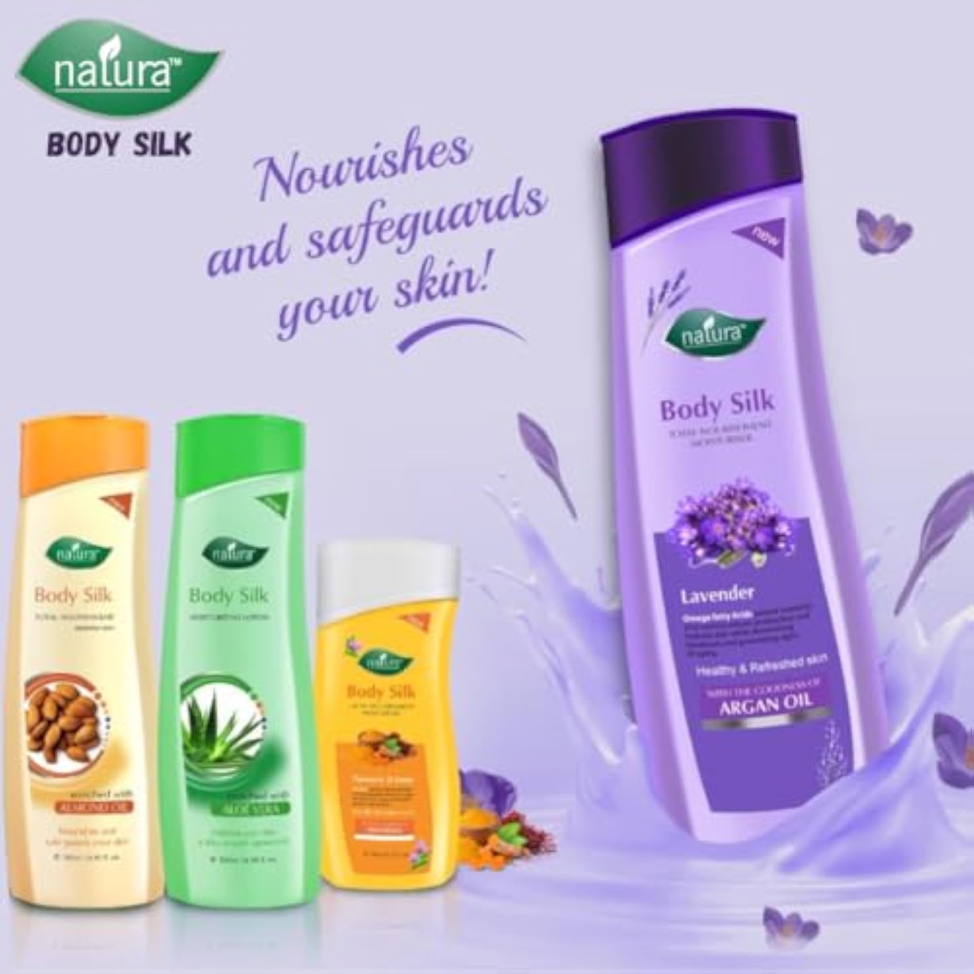 Body Silk Lavender Lotion with Argan Oil, 200ml