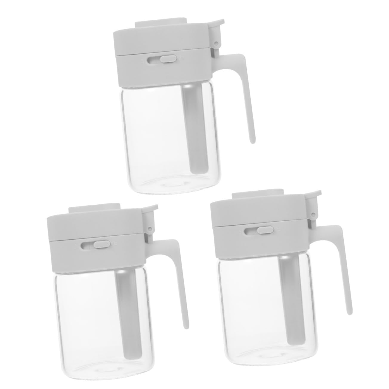 PRETYZOOM 3piezas Botella De Especias Para Cocina Dispensador De y Pimienta Contenedor De Condimentos Para Almacenamiento De Sazonadores y Especias De Limpiar y Reutilizable