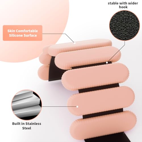 Image of Adjustable Ankle Weights for Women Men,Wrist Weights set for Walking Running,1 Pair (1Lbs Each) Silicone Workout Weights for gym fitness, Jogging,yoga,pilates,strength training,physical therapy