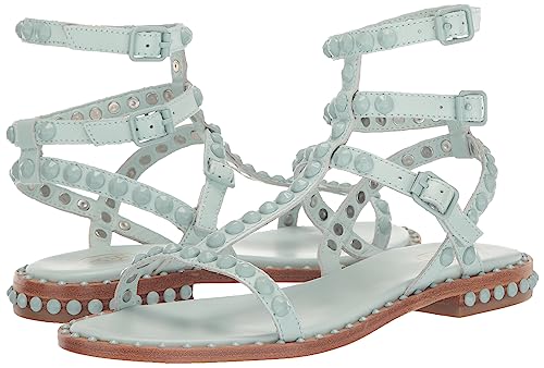 Image of Ash Play Bis Tonal-Studded Flat Sandal for Women, Chic Open-Toe Design, Comfortable Footbed, Durable Sole, Ideal for Casual Outfits