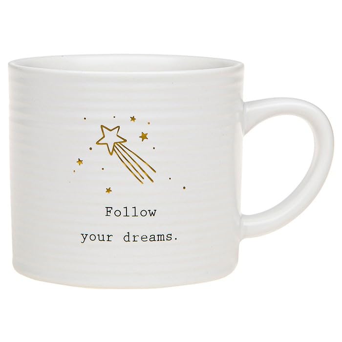 Joe DaviesThoughtful Words Mug - Follow Your Dreams Shooting Star - Kitchenware Gift for Friends/Family