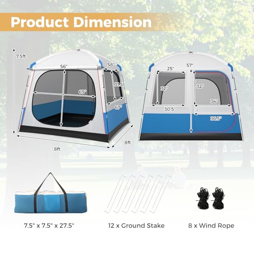 Carpa para 3-5 Personas KOTEK, para Camping y Picnic miniatura 7