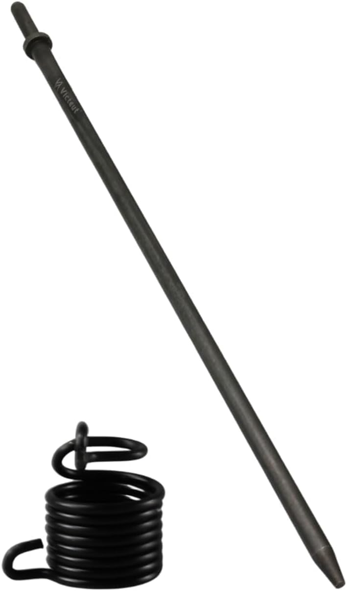 42Cr-Mo Air Hammer Bits 18''(450mm) Long 3-Piece Set, 3/4'' Air Chisel, 3/8'' Point Tip, 7/32'' Point Tip, 0.401" Shank, Air Hammer Attachments, HRC60, Rolled Rust-resistant Oil Treatment,Cold Chisel