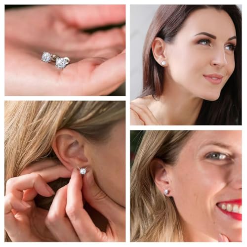 IGI Certified 0.5 to 1 Carat Lab Grown Diamond Stud Earrings for Women And Men In Platinum Or Gold G-H SI Jewelry Gifts Anniversary Birthday Gifts for Womens2