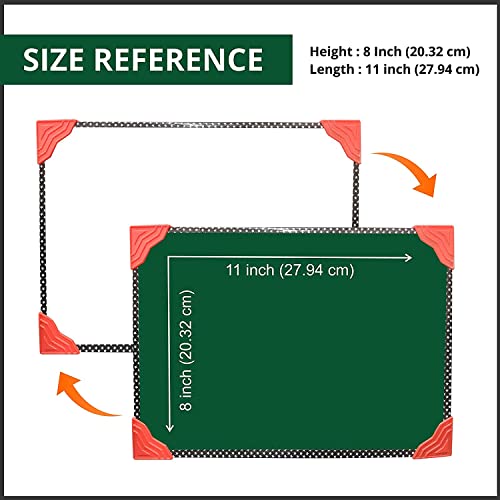 Image of YAJNAS 8x11 Inch Non-Magnetic Double Sided White Board and Chalk Board Both Side Writing Boards (Pack of 1)