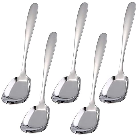 5 cucharadas de café de acero inoxidable con borde cuadrado Cover