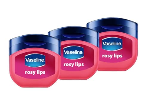 Vaseline Lip Therapy Rosy | Bálsamo labial nutritivo para una hidratación óptima (Rosy (3 unidades)