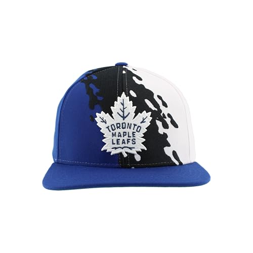 Image of ZHATS NHL Unisex-Adult NHL Officially Licensed Adjustable Snapback Hat Flat Bill Z11 Retro Paintbrush