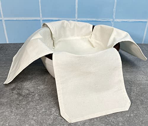 Image of Cotton Double Layer Roti Clothes Wrap with Flaps Muslin Cloth for chapati for hot case Kitchen Chapati Cloth wrap roti Cloth (Standard, 1)